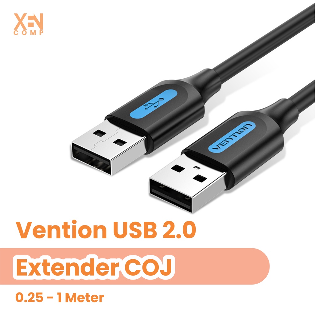 VENTION USB MALE TO MALE USB 2.0 PVC COJ USB EXTENDER 0.25m / 1m / 1.5m / 2m