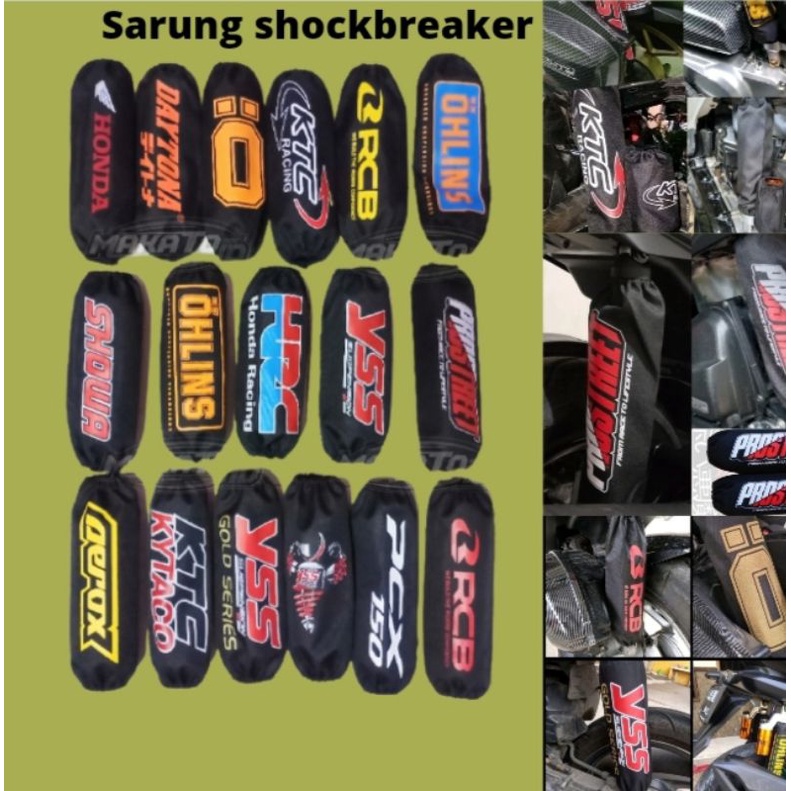 Sarung Shock Cover ShockBreaker Belakang Motor Shok Sok Mio Nmax vario Scoopy Beat