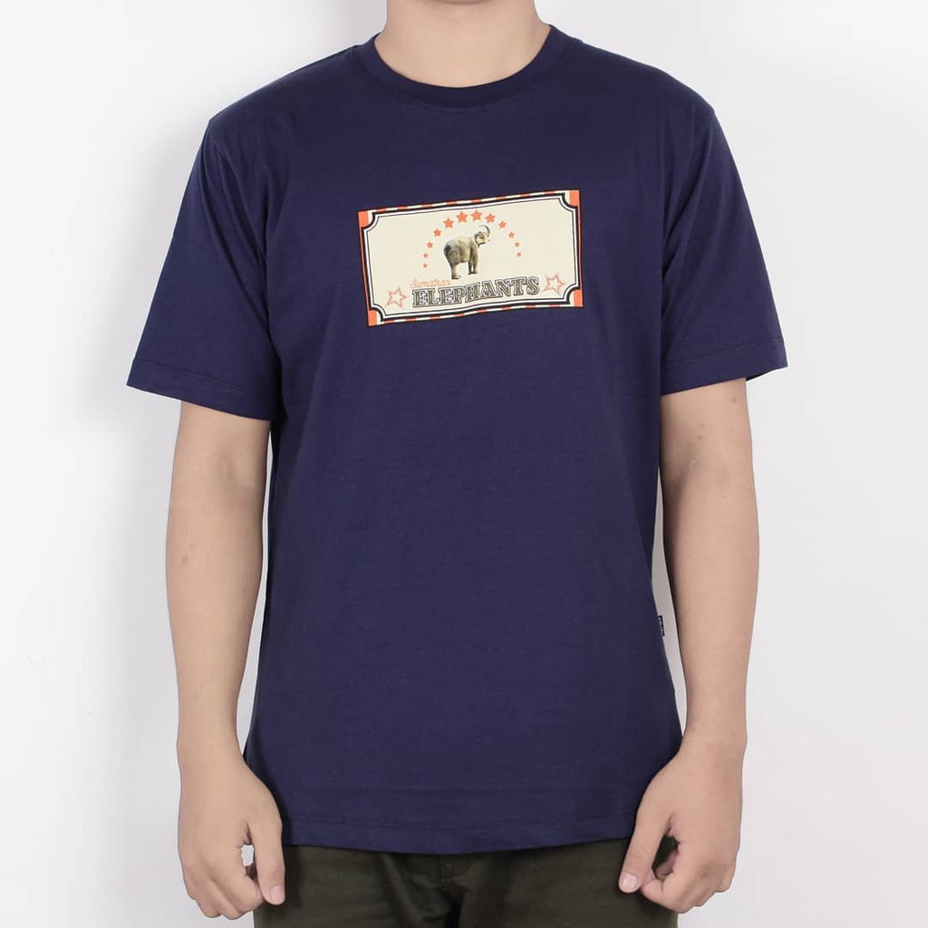 KAOS T-SHIRT PRIA/WANITA - KAWAY CIRCUS NAVY