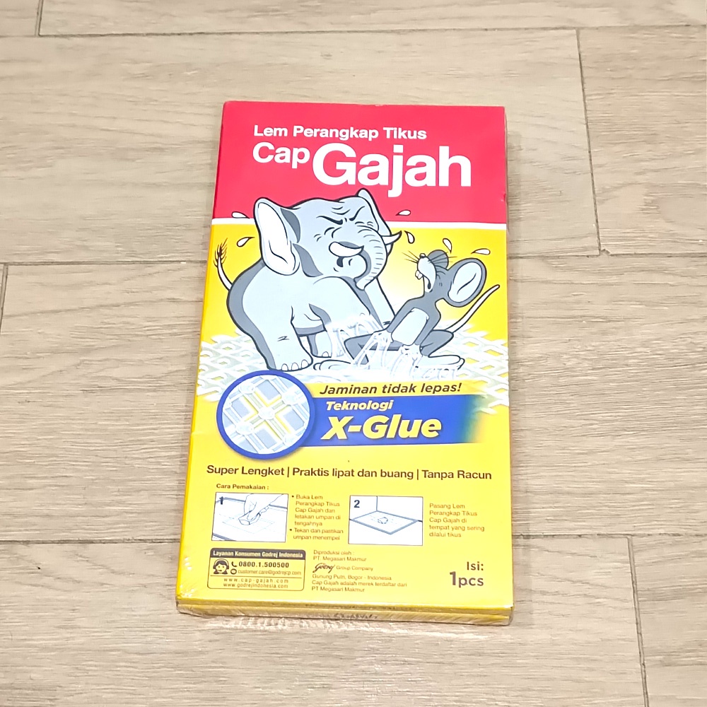 LEM TIKUS CAP GAJAH PAPAN / MOUSE TRAP CAP GAJAH / LEM TIKUS CAP GAJAH