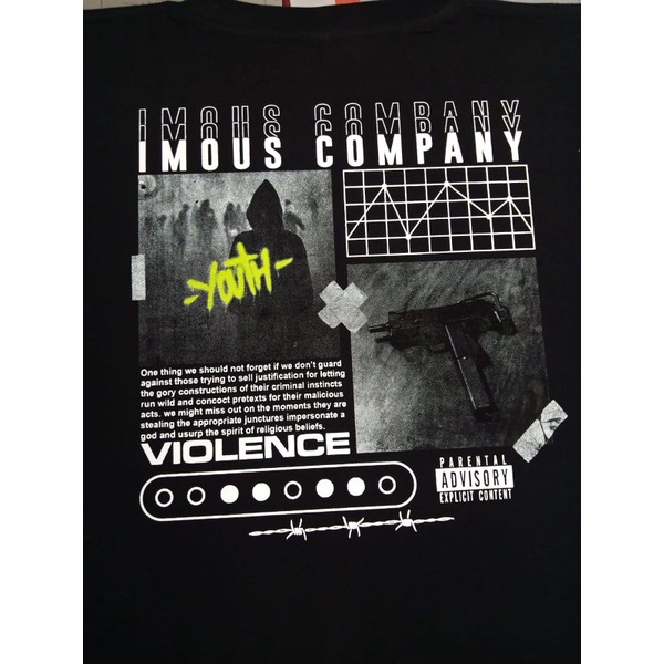 Imous.co T-Shirt Violence Black Tess