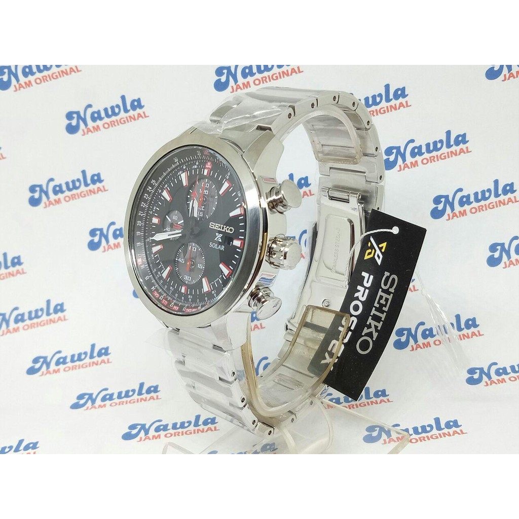 Seiko Prospex SSC349P1 Solar Chronograph Filghtmaster - Jam Tangan Pria SSC349