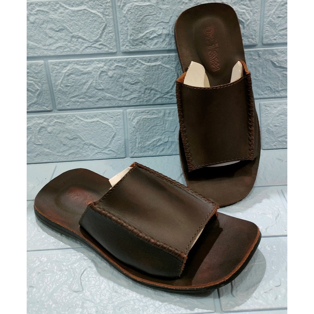 DRI'AM-sandal slide kulit-sandal casual-sandal santai-sandal bandung termurah