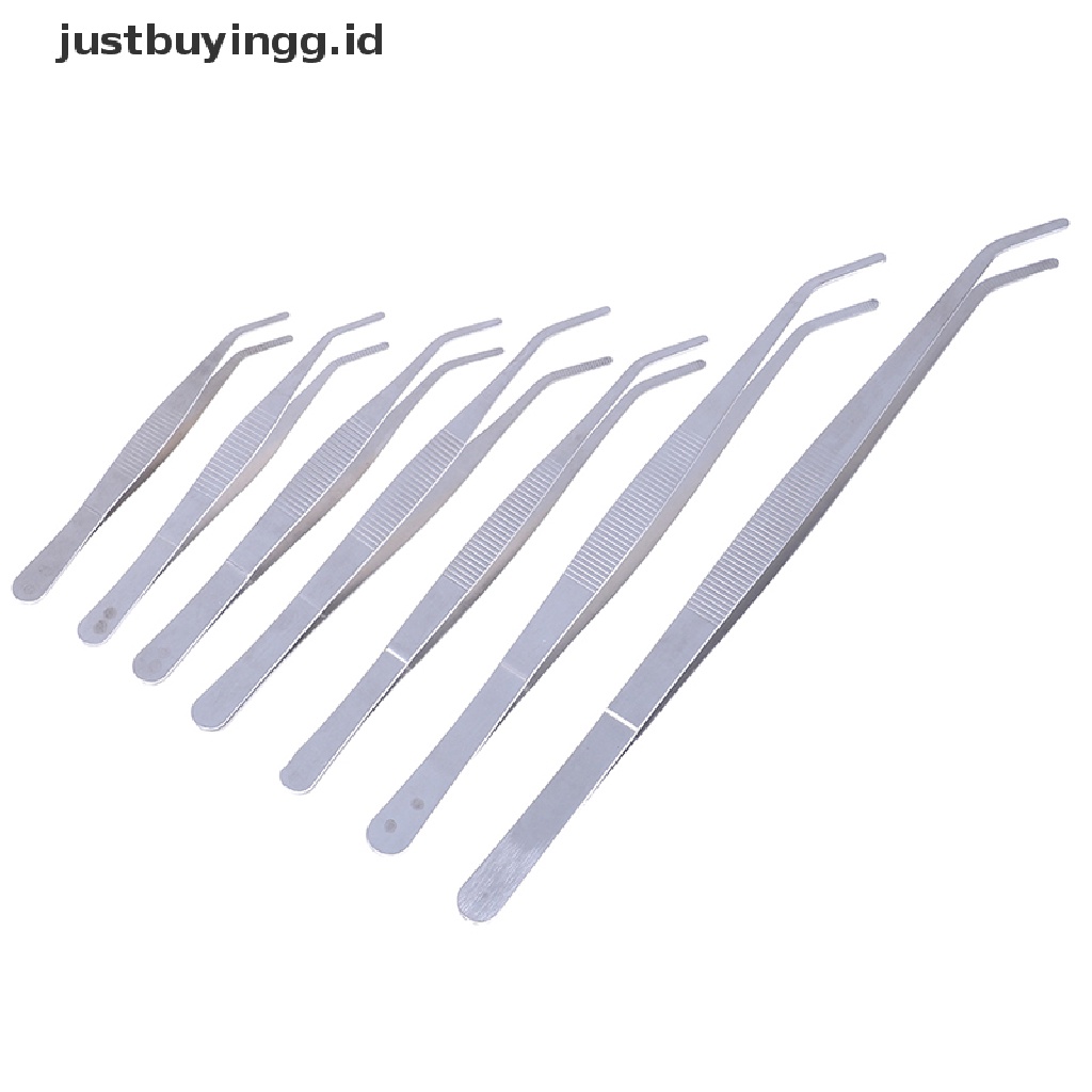 (Justbuyingg.Id) Pinset Stainless Steel Untuk Reparasi Akuarium