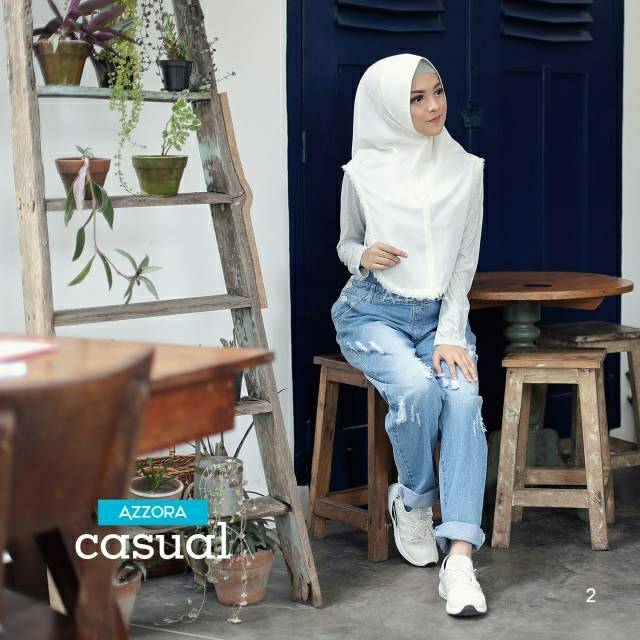casual denim hijab