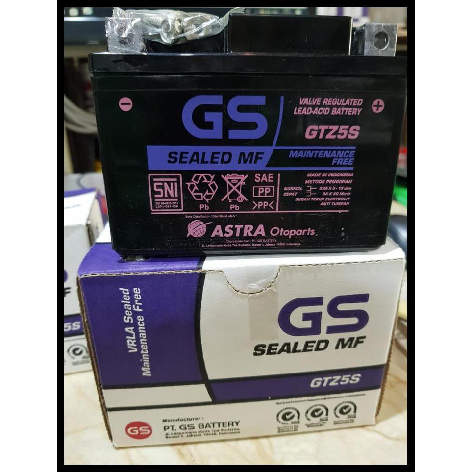 Jual Aki Kering Honda Beat Karbu Fi Injeksi Gs Astra Dijamin Asli Gtz5S