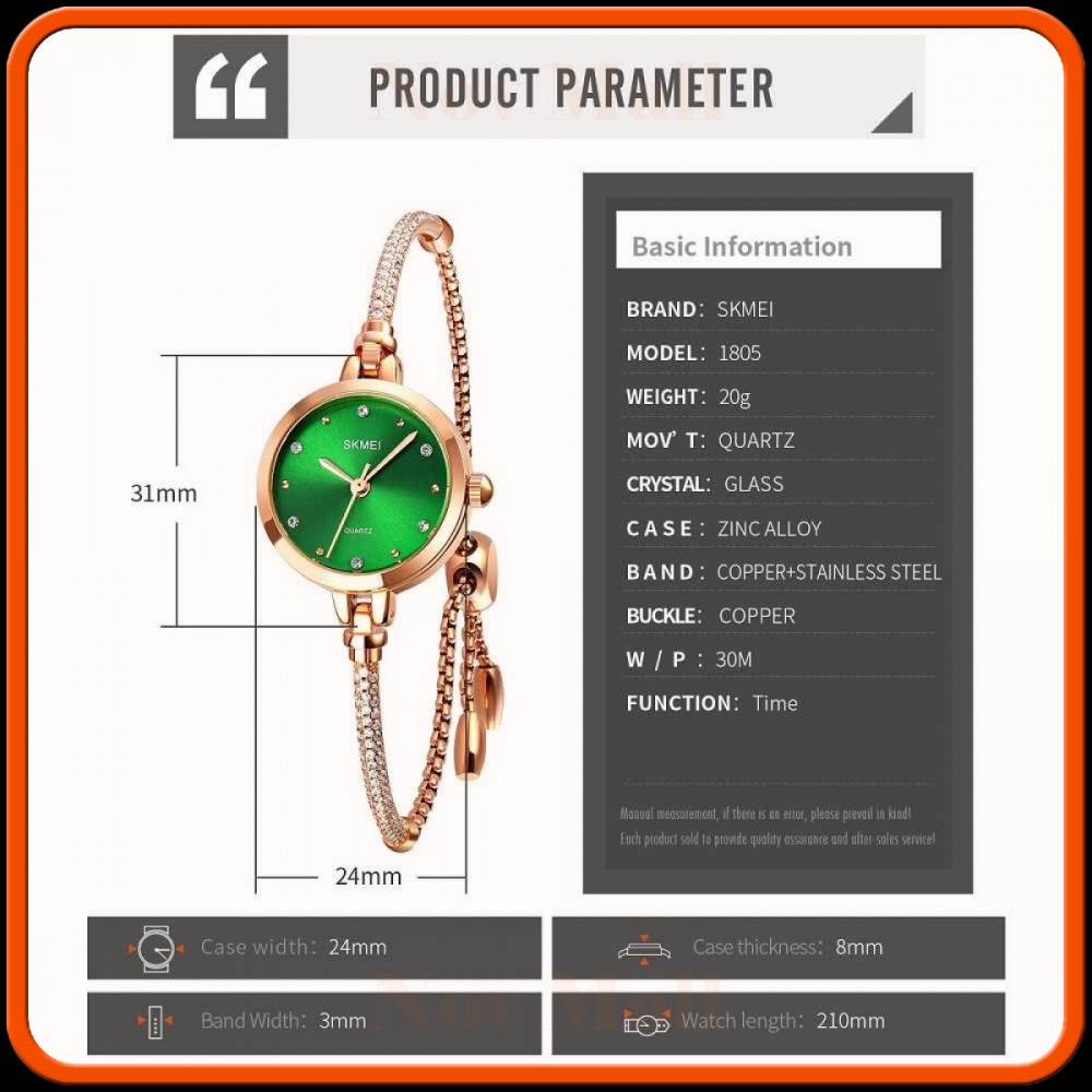 SKMEI Jam Tangan Analog Wanita Watch Fashion - 1805