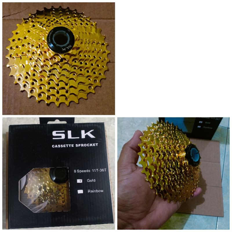 sprocket 8 speed 11-36T gold