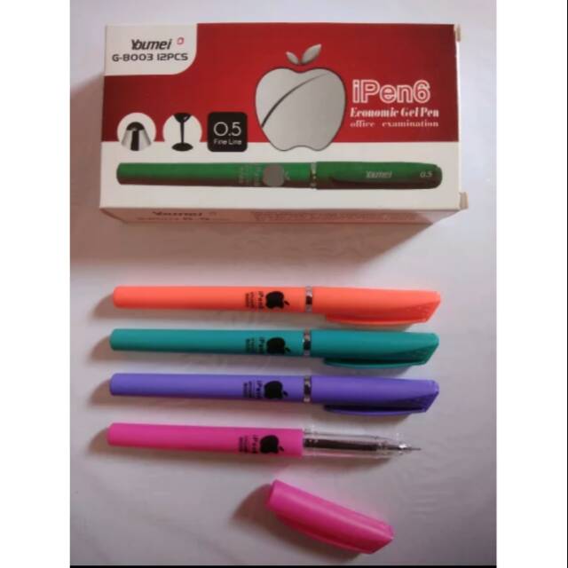 

Pulpen/bolpoin Youmei Apple Ipen 8 Tinta warna Hitam