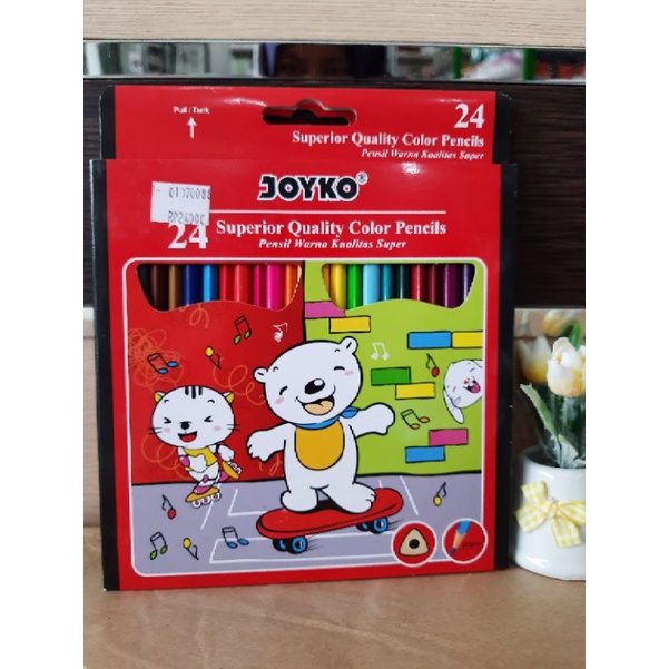 

JOYKO COLOUR PENCILS 24 CP-TR24PB / PENSIL WARNA JOYKO ISI 24 PANJANG KUALITAS SUPER