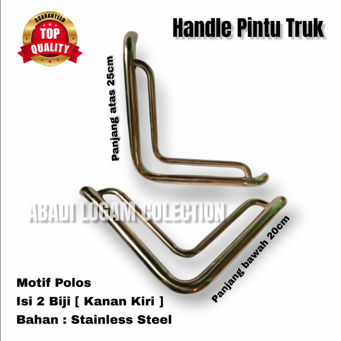Variasi Handle Pintu Truck / Bemper Pintu Truck / Variasi Truck Center - Polos