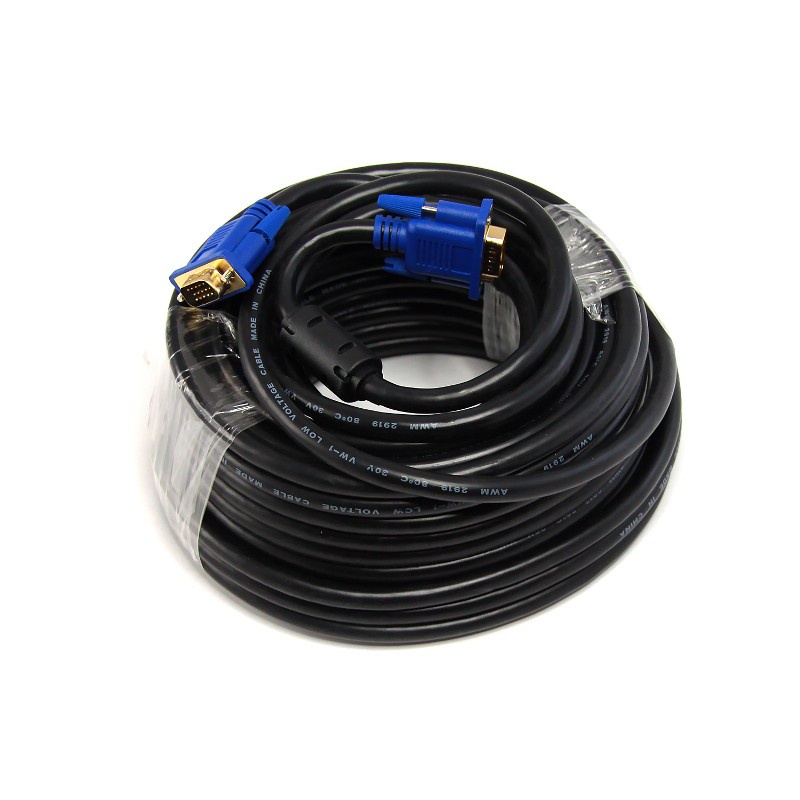 Trend-Universal Kabel VGA Male to Male 3+6 Pin 20M – Hitam