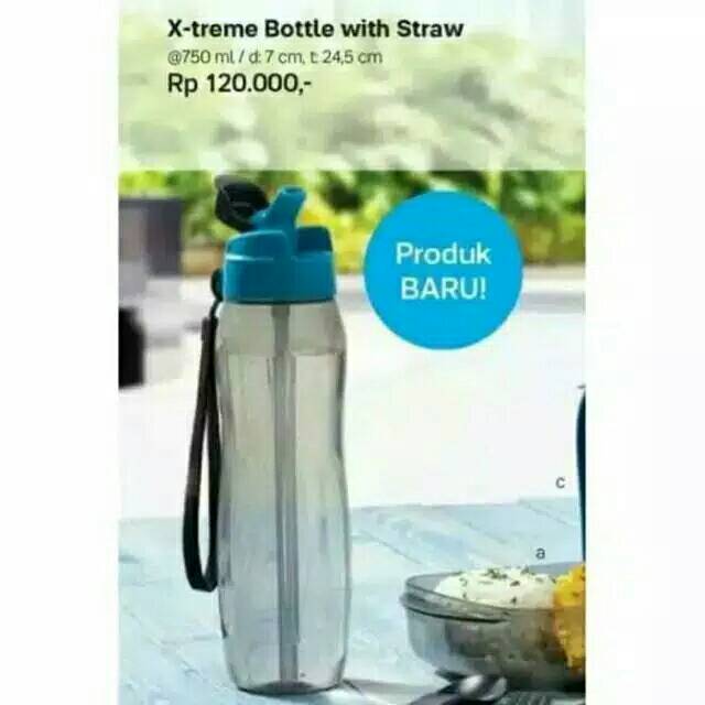 Xtreme bottle with straw