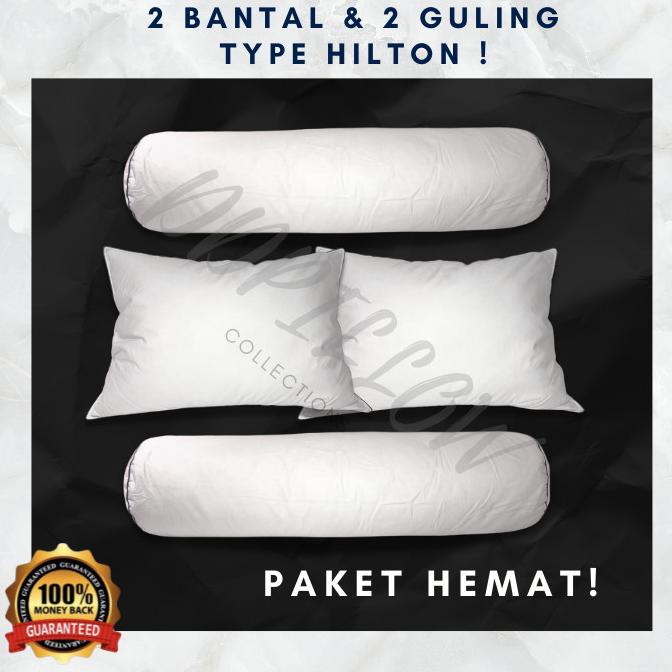 Paket 2 Bantal Bulu Angsa Asli Dan 2 Guling Bulu Angsa Asli Terlaris