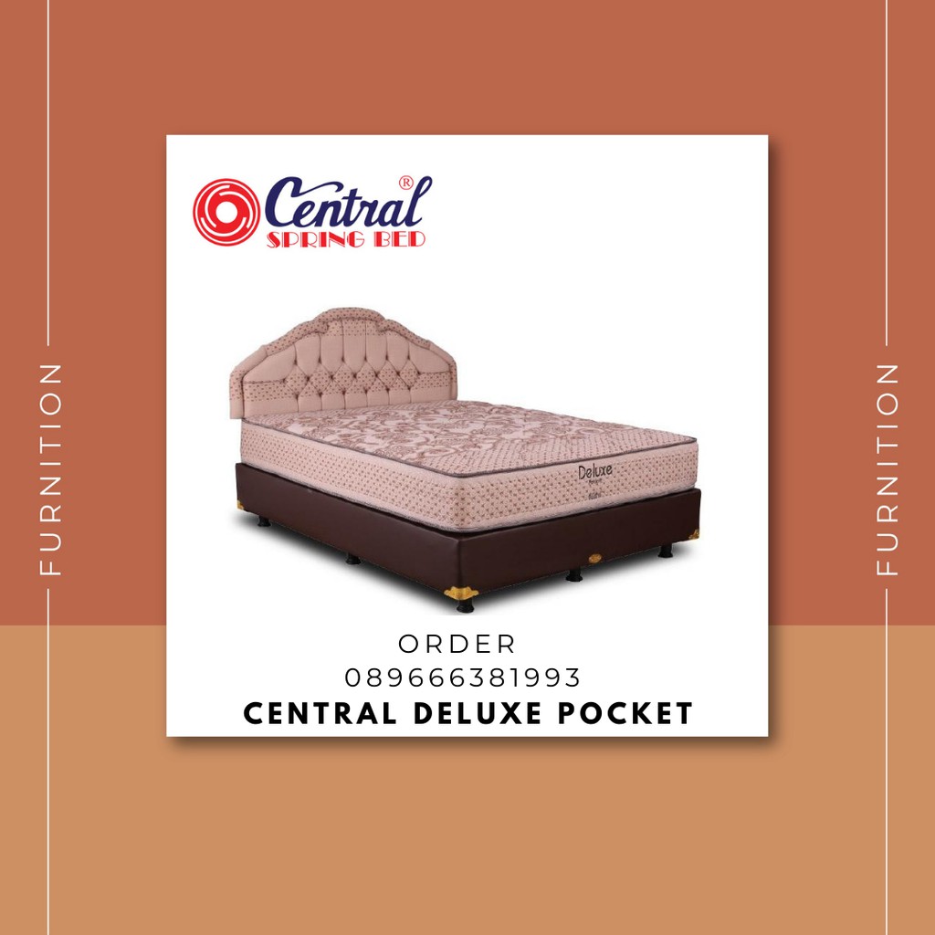 New Arrival Kasur Saja Springbed Central Deluxe Pocket Bonus Bantal