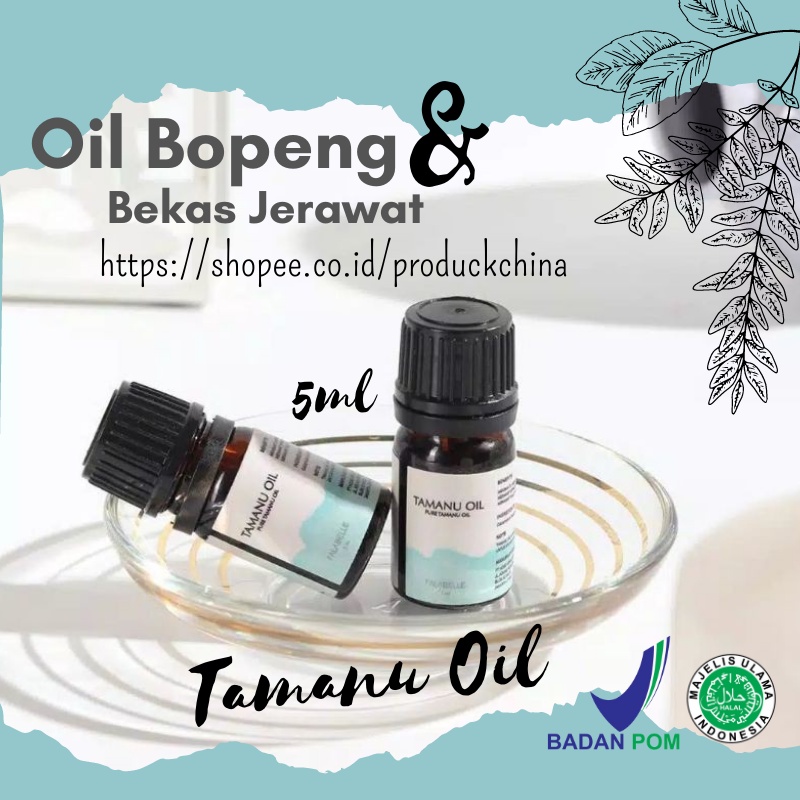 Serum Bopeng Wajah Penghilang Bekas Jerawat Flex Hitam Bintik Hitam  Bruntusan Stretch Mark TAMANU OIL 5ml Falabell BPOM Oil