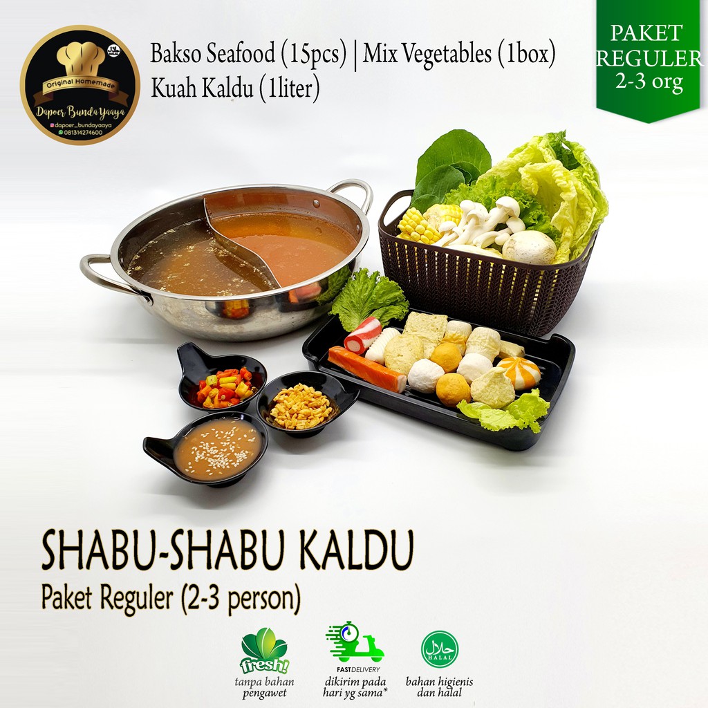 

Paket Shabu Shabu Kuah Kaldu untuk 2-3 orang (Halal Food)