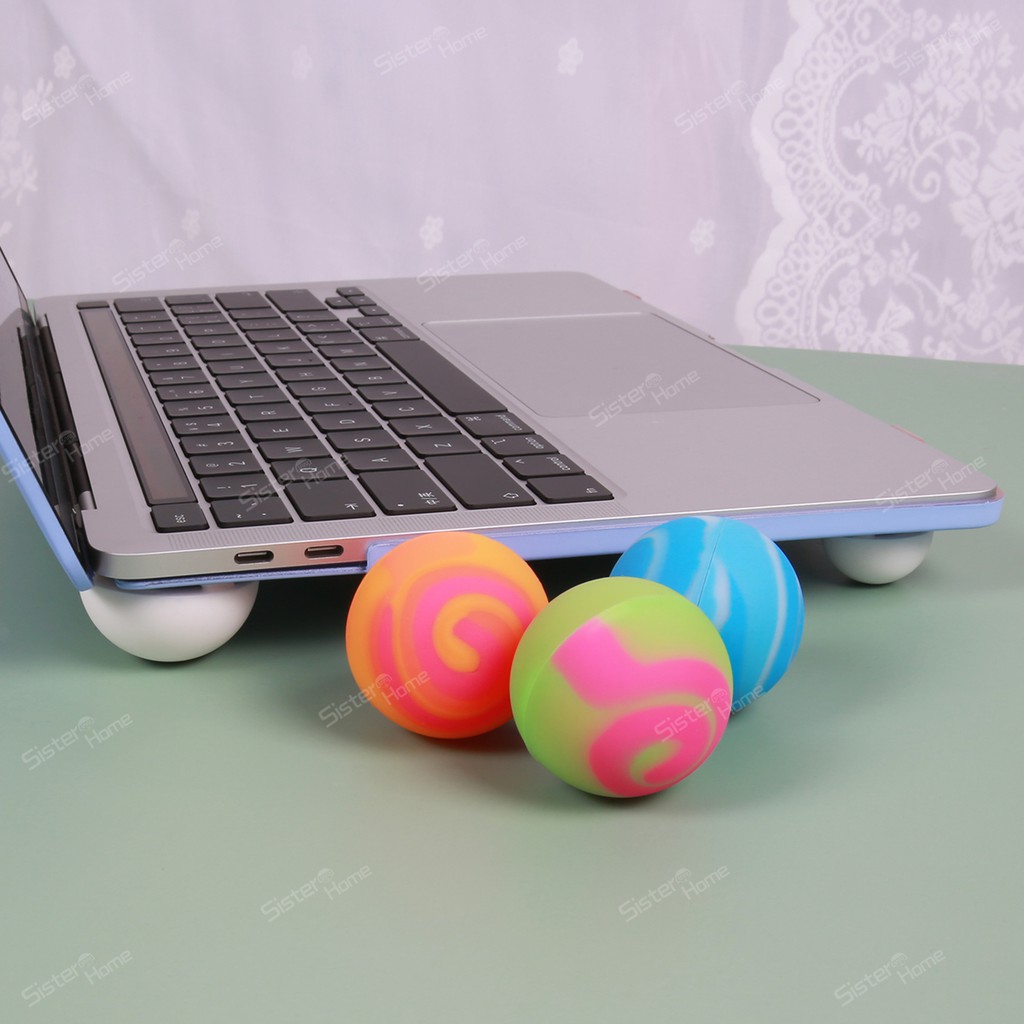 Notebook computer cooling ball foot pad universal radiator silicone portable apple anti-skid pad elevated bracket base-2
