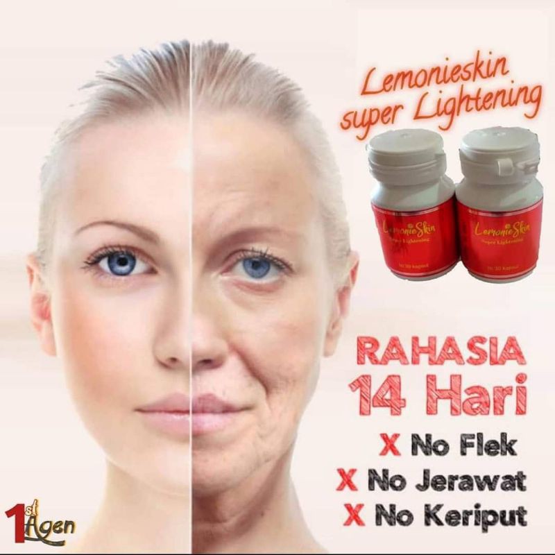 Whittening Booster - Kapsul Pemutih Badan Suplemen Pemutih Badan Lemonieskin & Collagen Pria Wanita