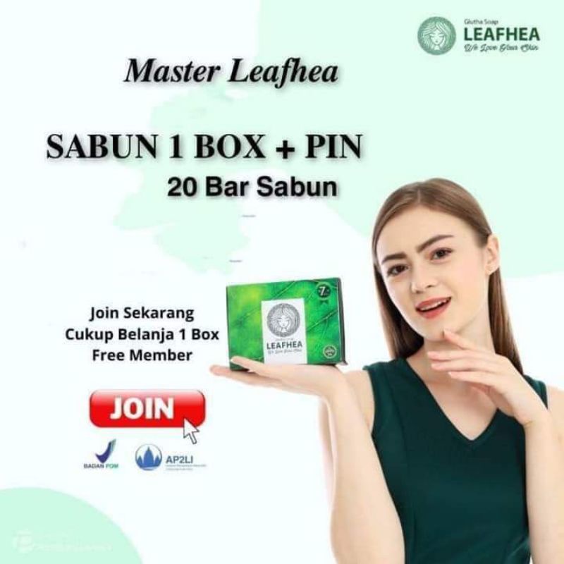 paket join bisnis leafhea { free member+tempat sabun+brosur)
