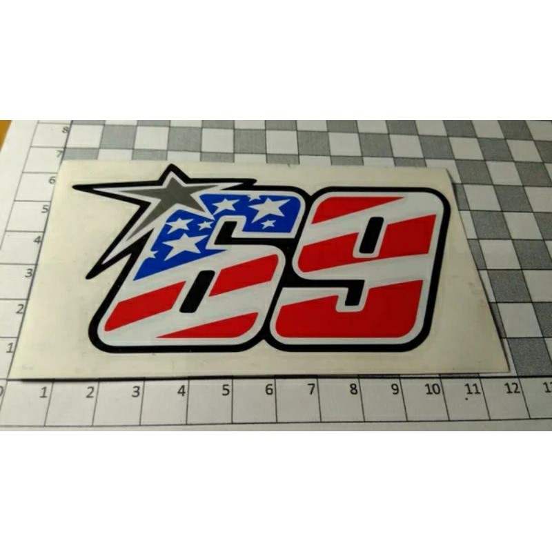 

stiker 69 hayden 11 cm