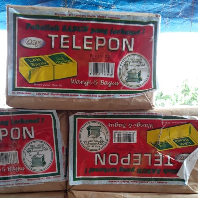 Sabun batang cap Telepon 1 pak Medan