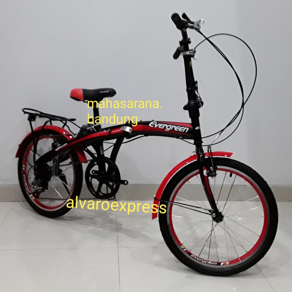 Sepeda Lipat 20 Evergreen Lot 1904 Hi Ten Steel 7 Speed V Sepeda Lipat 20 Evergreen Lot 1904 Hi Ten Steel 7 Speed V