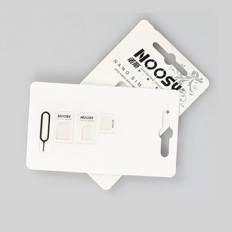 1 Pc Adaptor Konverter Sim Card Nano 4in1 Dengan Pin Baja Untuk Iphone Tablet