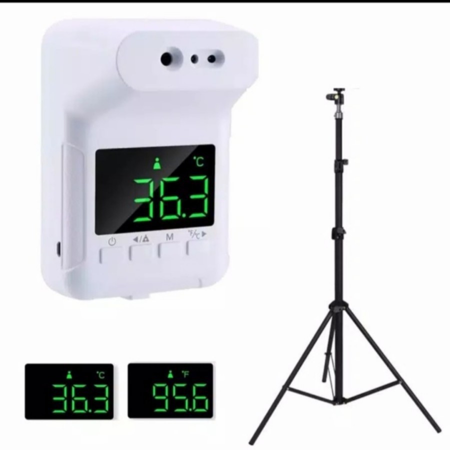 Infrared Counter Wall Thermometer Digital Otomatis WDKL K3S K3X + Tripod ORI