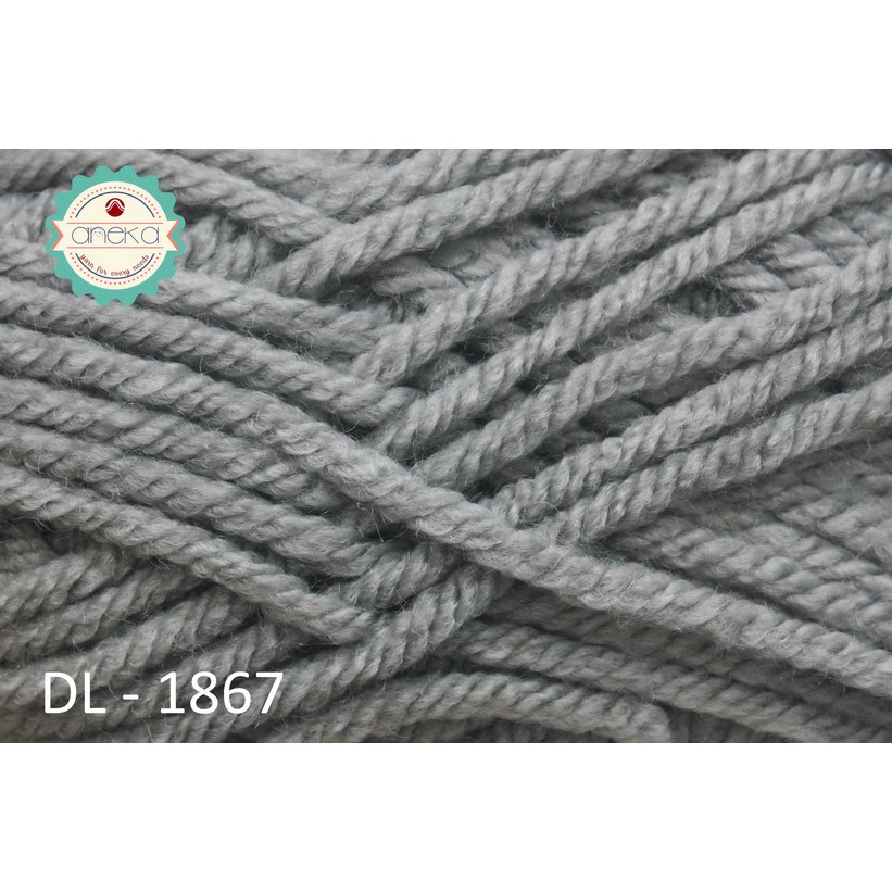 Benang Rajut Karpet Dahlia / Carpet Yarn - 1867 ( abu - abu )