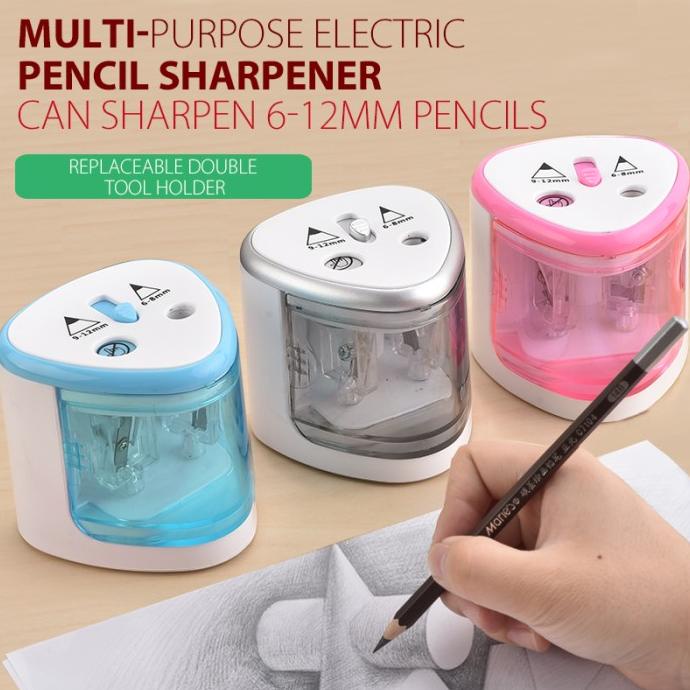 

Triple W Rautan Serutan Electric Pencil Pensil Otomatis Elektrik