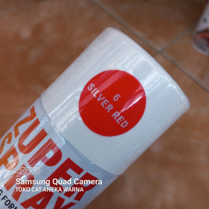 cat semprot 150cc silver red merah zuper spray produk dari rj london spray paint pilok pilox