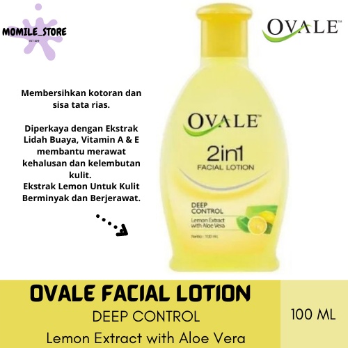 Jual Ovale Facial Lotion Deep Control Ml Shopee Indonesia