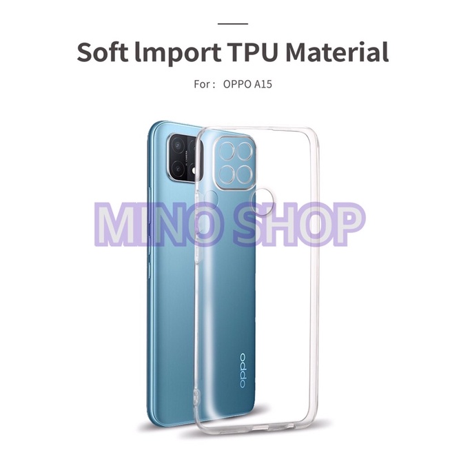 SOFTCASE TRANSPARAN OPPO A15 A15S PREMIUM CLEAR SOFT CASE