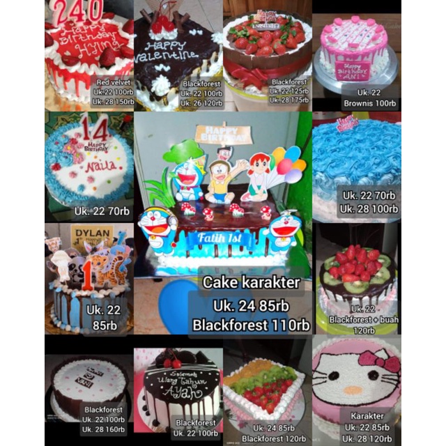 

Macam macam cake Termurah/DIY cake ultah