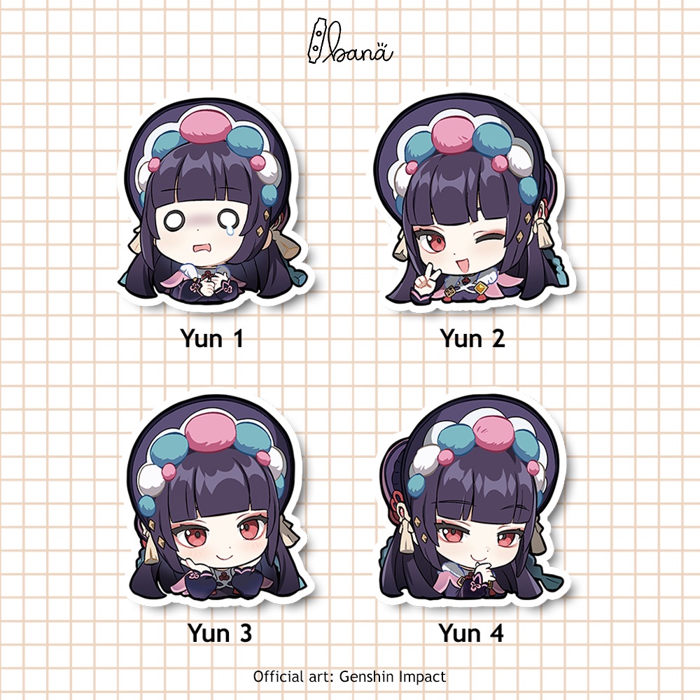 

Stiker Genshin Impact YUNJIN Sticker Vinyl Waterproof Bijian | BANA