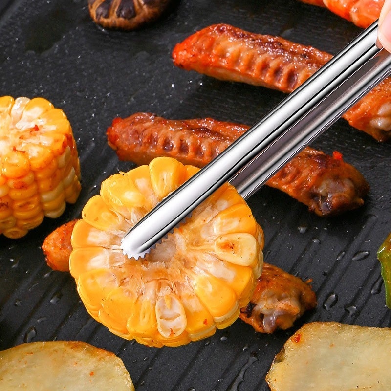 Klip Penjepit Makanan Multifungsi Bahan Stainless Steel Untuk Bbq