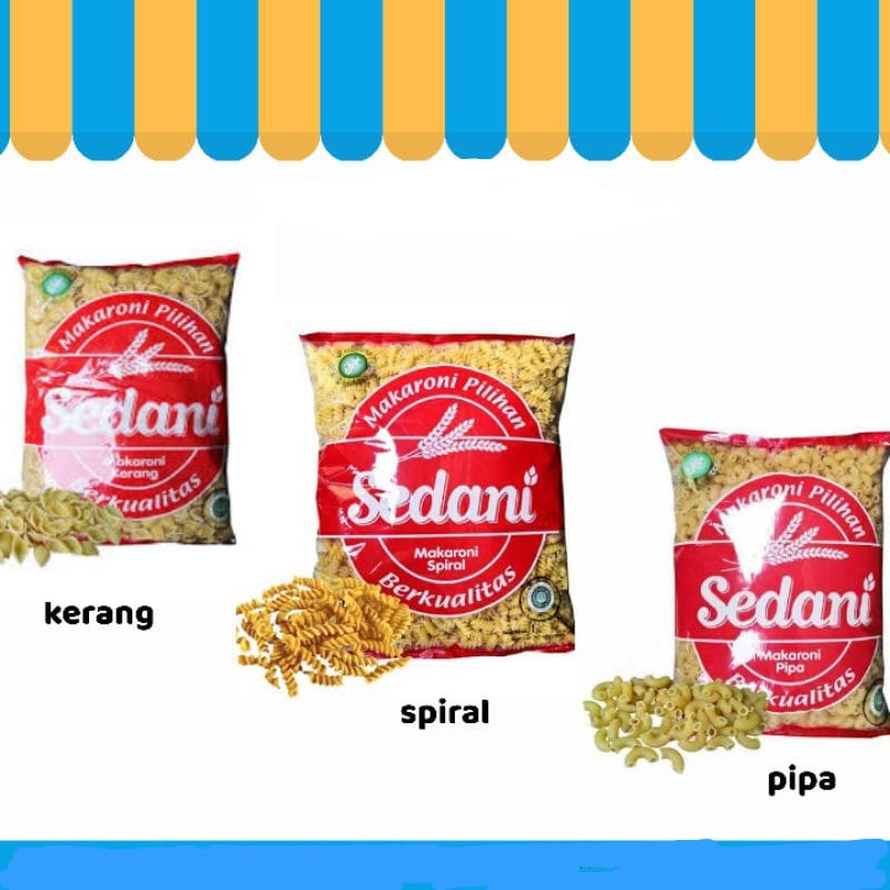 

PASTA MAKARONI SEDANI / MAKARONI SEDANI KEMASAN 1KG