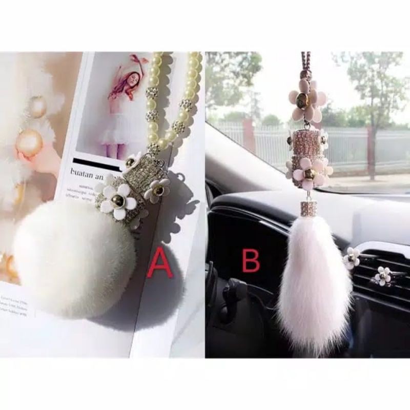 Gantungan spion mobil parfume bunga lily gantungan spion mobil parfume bunga pita gantungan spion mobil bunga rose parfume bulu