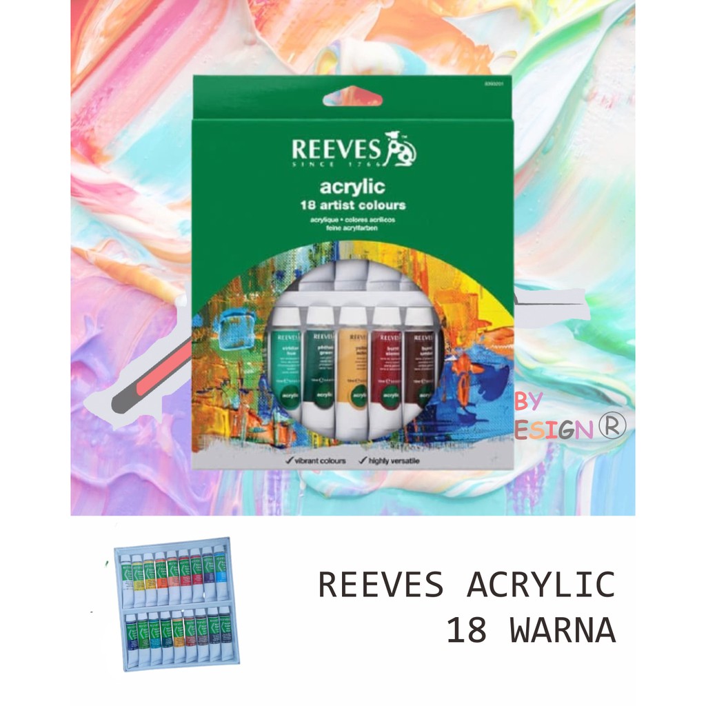 

REEVES ACRYLIC SET ISI 18WARNA