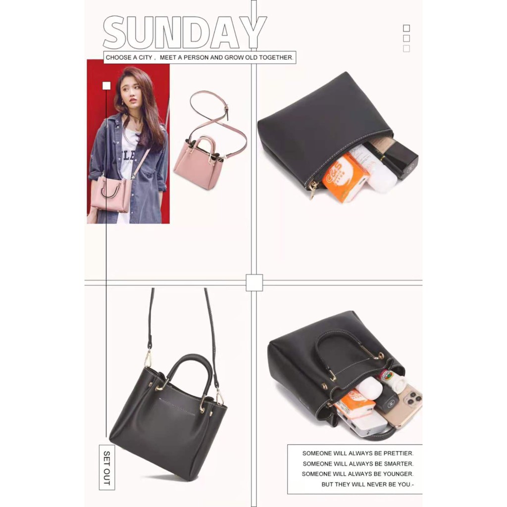 Tas selempang z4r4 mini korea style wanita fashion simple import #003