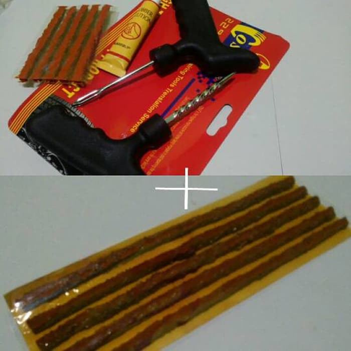 Tambal Ban Tubles + Bonus Reffil Alat Tambal Ban Tubles Motor & Mobil