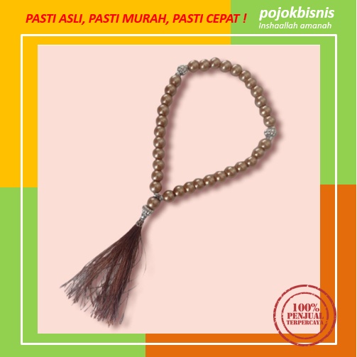 TASBIH 33 BUTIR MUTIARA SINTESIS BERAT / OLEH OLEH HAJI TASBEH MUTIARA