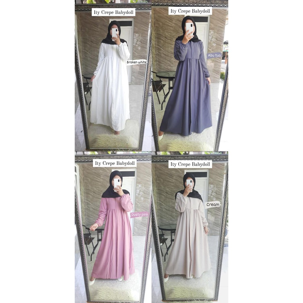 G 9006 gamis crepe babydoll