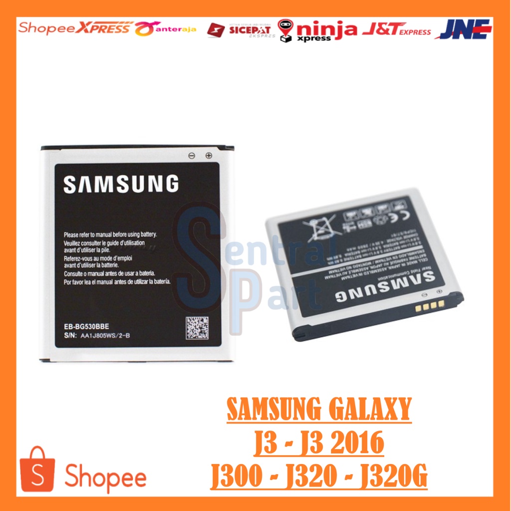 BATERAI SAMSUNG J3 - J3 2016 - J300 - J320 - J320G ORIGINAL OEM BATRE BATRAI BATTERY GALAXY J3 2016 