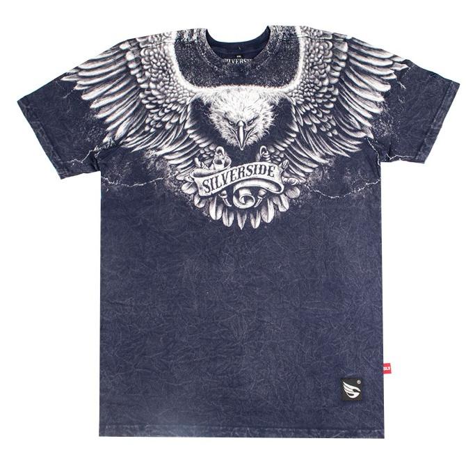 BARU SILVERSIDE FALCON NAVY T-SHIRT KAOS DISTRO COWOK BAJU PRIA KAOS J SX45C4DC