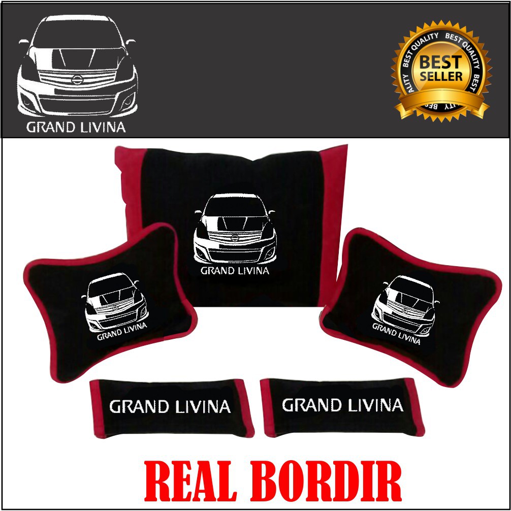 bantal mobil grand livina aksesoris interior headrest mobil