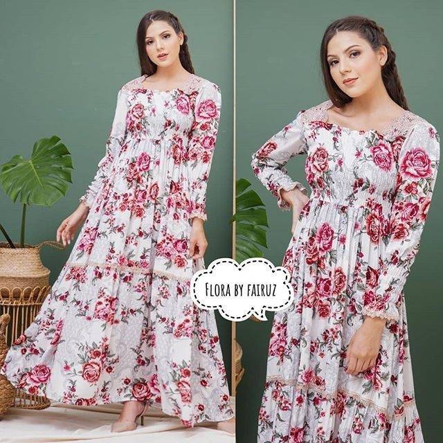 Daster arab daster india fairuz flora by fairuz original