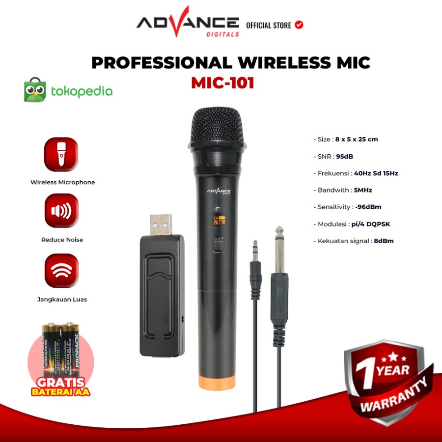 MIC WIRELESS ADVANCE 101 / MIC PROFESSIONAL