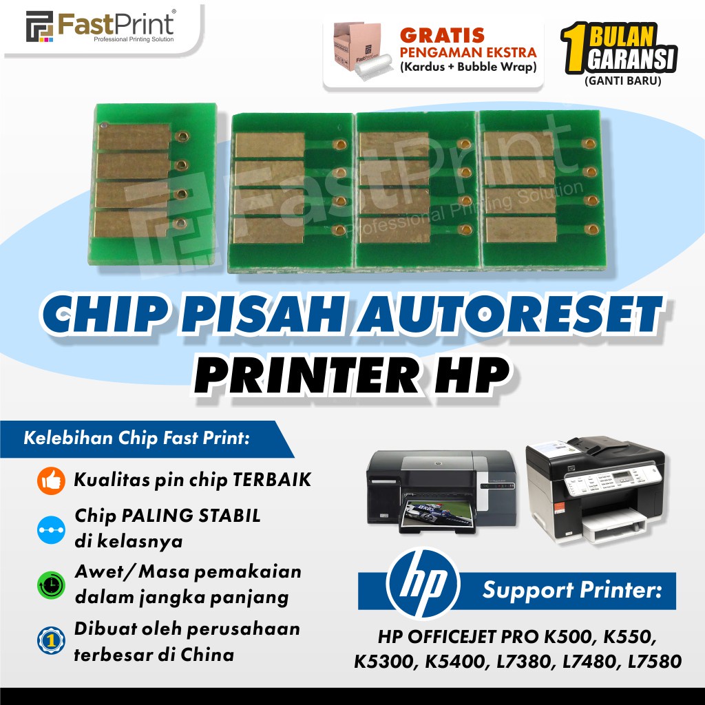 Chip Pisah Autoreset HP Officejet Pro K550 K500 K5300 K5400 L7380 L7480 L7580 Cartridge HP 88